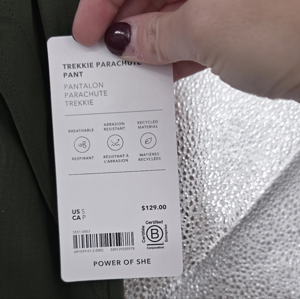 New Athleta Trekkie Parachute Pant Small - Picture 2 of 8